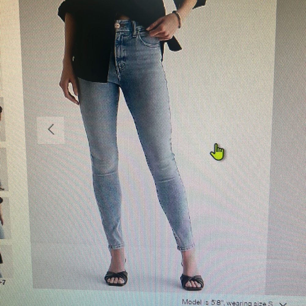 Express skinny high rise, size 10R.